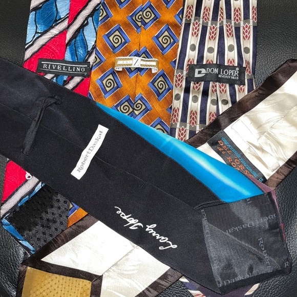 Vintage retro Ties lot 10 neckties - Picture 5 of 6